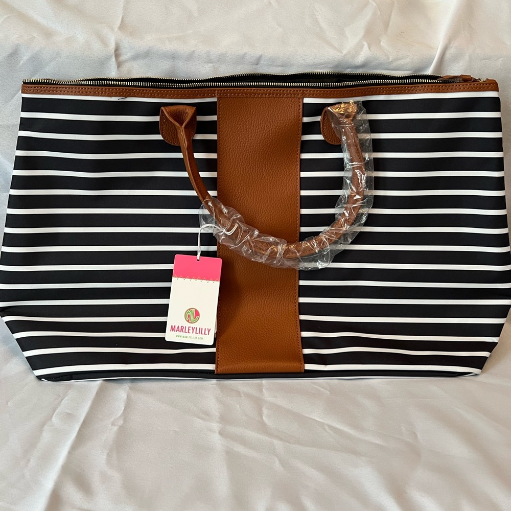 NWT Black & White Carry On Bag